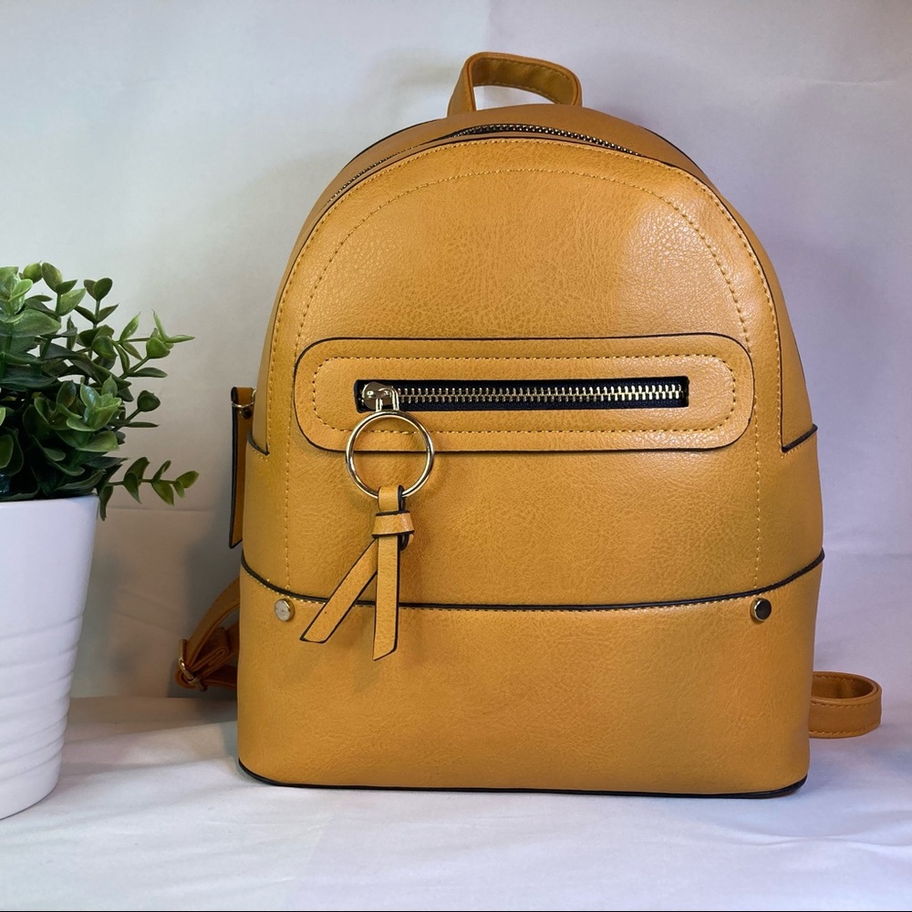 UnderOneSky Mustard Yellow Mini-Backpack
